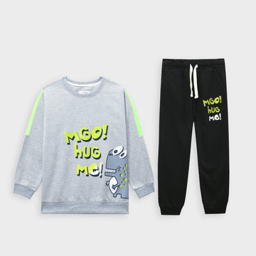 Kids Premium Quality Sleeves Panel Graphic Fleece Suit