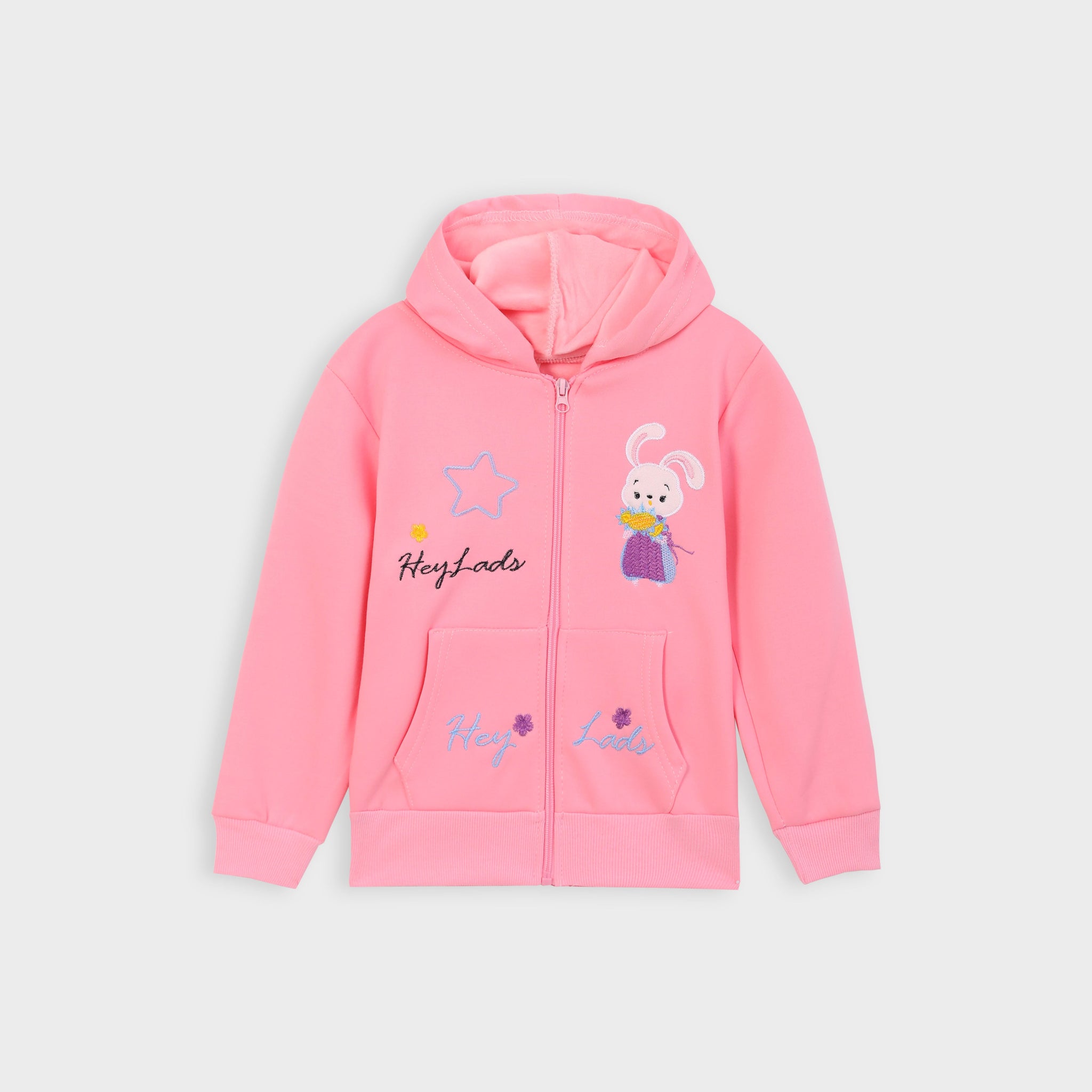 Imported Embroidered Fleece Hoodie For Girls