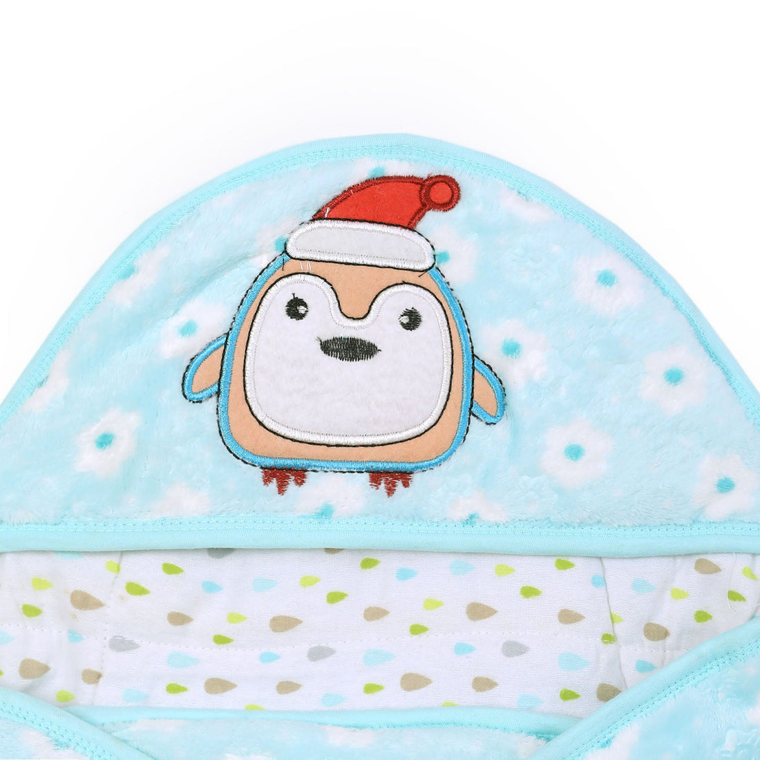 Hooded Soft Blanket Cum Wrapper For Newborn Babies (0-12 Months)