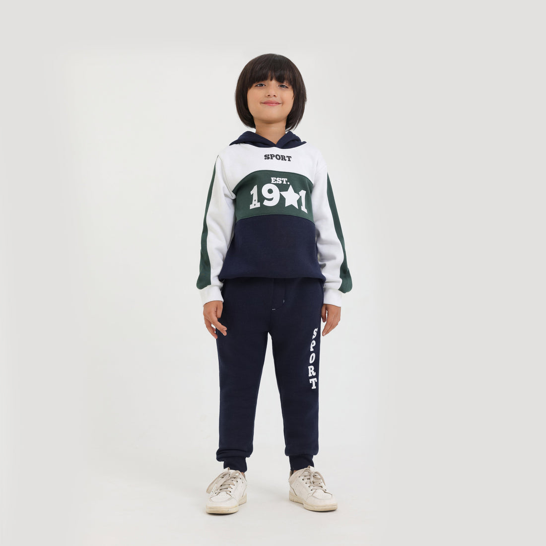 Kids Cut & Sew Graphic Fleece  PULL OVER Track Suit