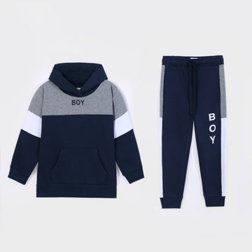 Premium Quality Printed Cut & Sew Fleece Tracksuit For Kids